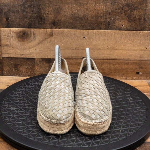 SAM EDELMAN CATHERINE PLATFORM FLATS LIGHT GREEN SUEDE CASUAL SLIP ON SIZE 6.5M - Picture 2 of 9